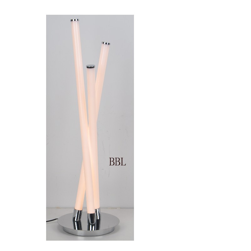 LED-asztali lámpa 3pcs akril egyenes csővel